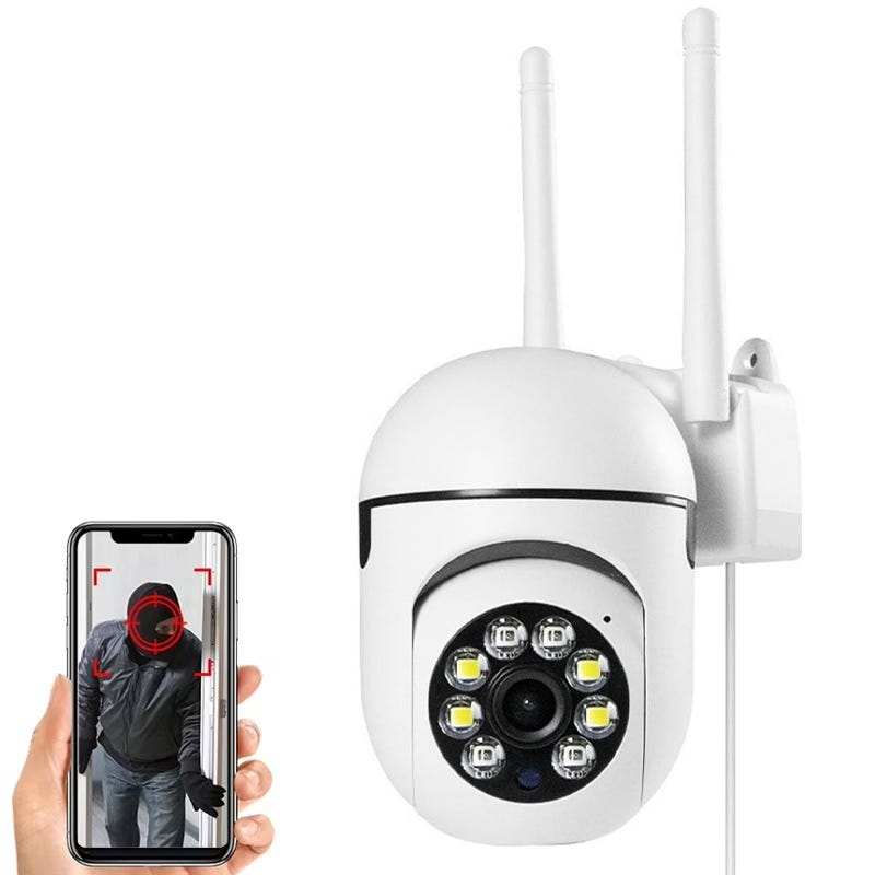 Telecamera di sicurezza, telecamera di sorveglianza WiFi, audio bidirezionale, rilevamento del movimento, visione notturna, HD 1080P | Leroy Merlin Telecamera di sicurezza, telecamera di sorveglianza WiFi, audio bidirezionale, rilevamento del movimento, visione notturna, HD 1080P | Leroy Merlin