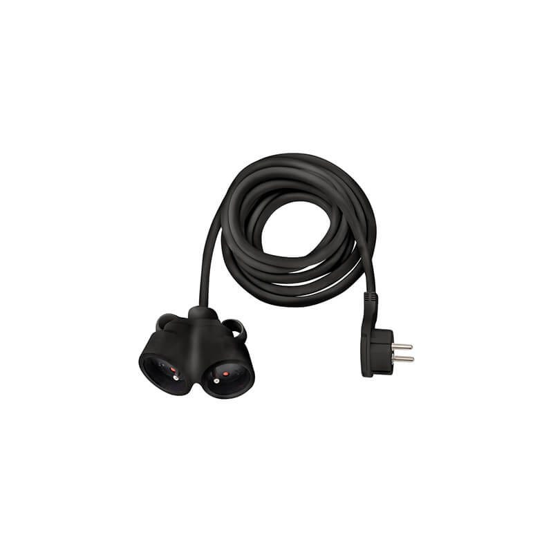 Lot De 10 Rallonges Électriques - 5m - H05vv-f 3g1,5 - Fiche Plate ...