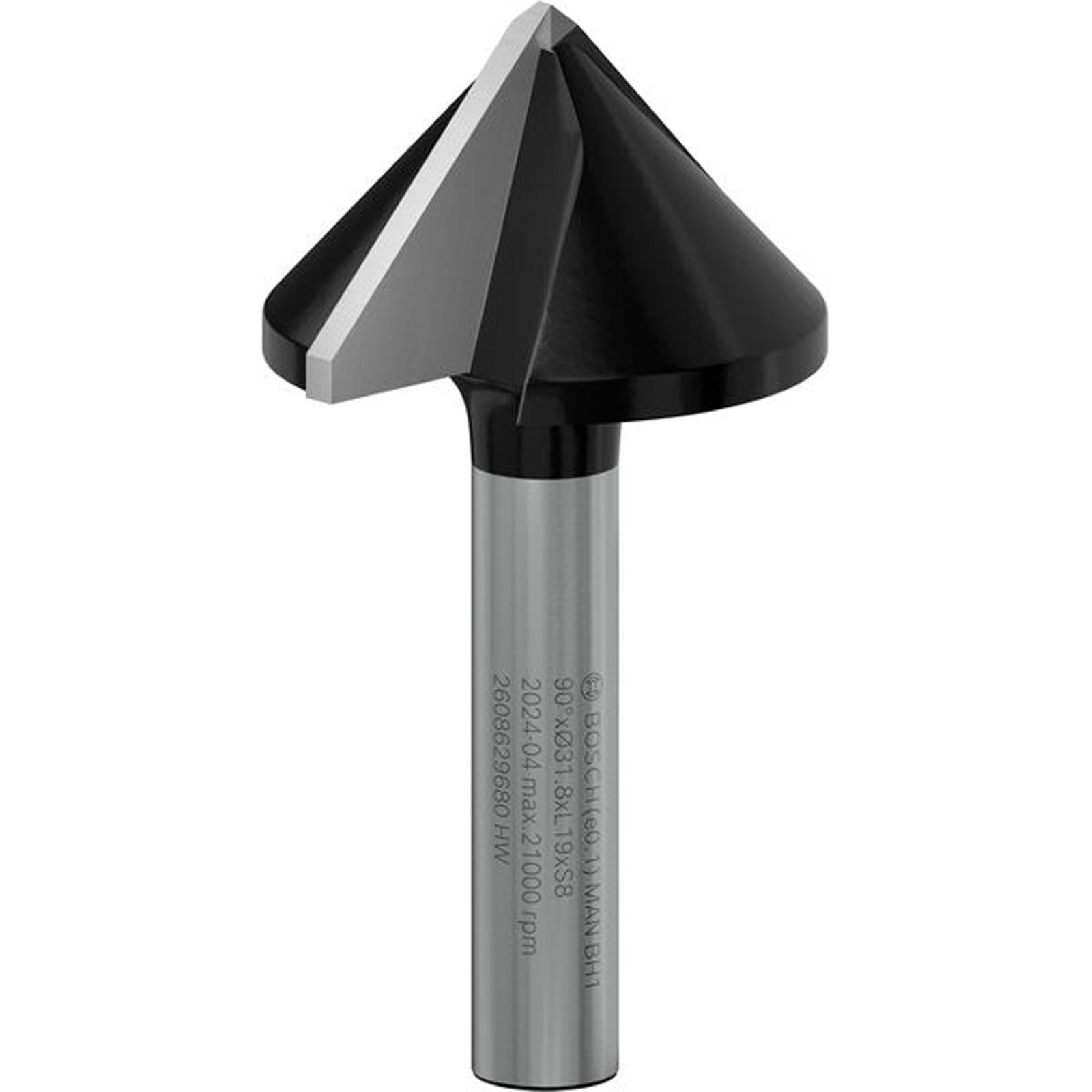 Frez szczelinowy Bosch PRO Spiczasty 90° x Ø 31,8 mm Trzpień 8 mm - 2608629680