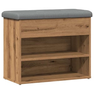 Banc D'angle Linn En Tissu Marron Et Bois Chêne - Montable à Gauche Ou à Droite, 200x140cm, Charge 300kg - Pour Salle à Manger Moderne