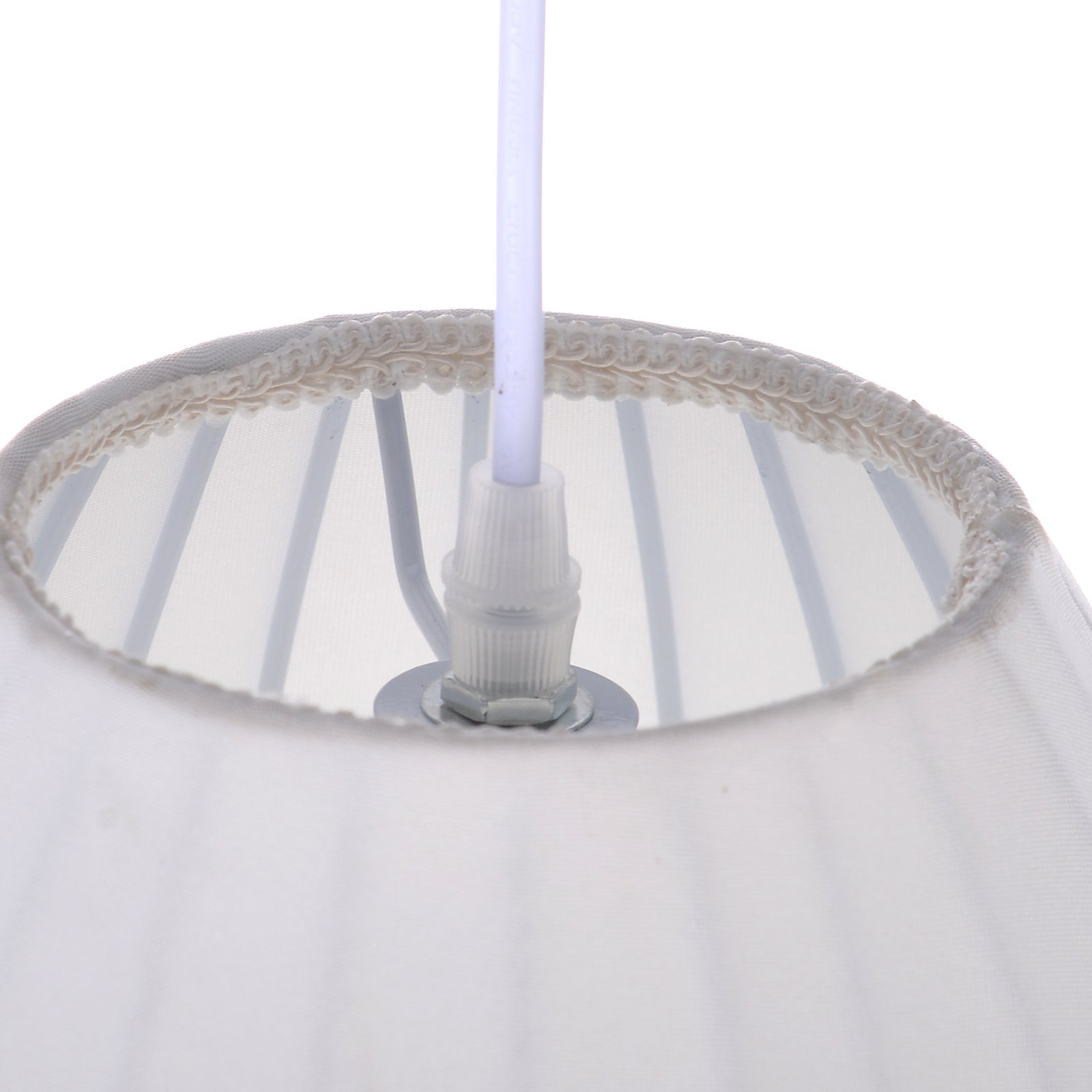 Suspension en polyester moderne et,pour la décoration de la chambre,de l'îlot de cuisine et de la salle à manger,D25 x H50cm,Blanc - 6