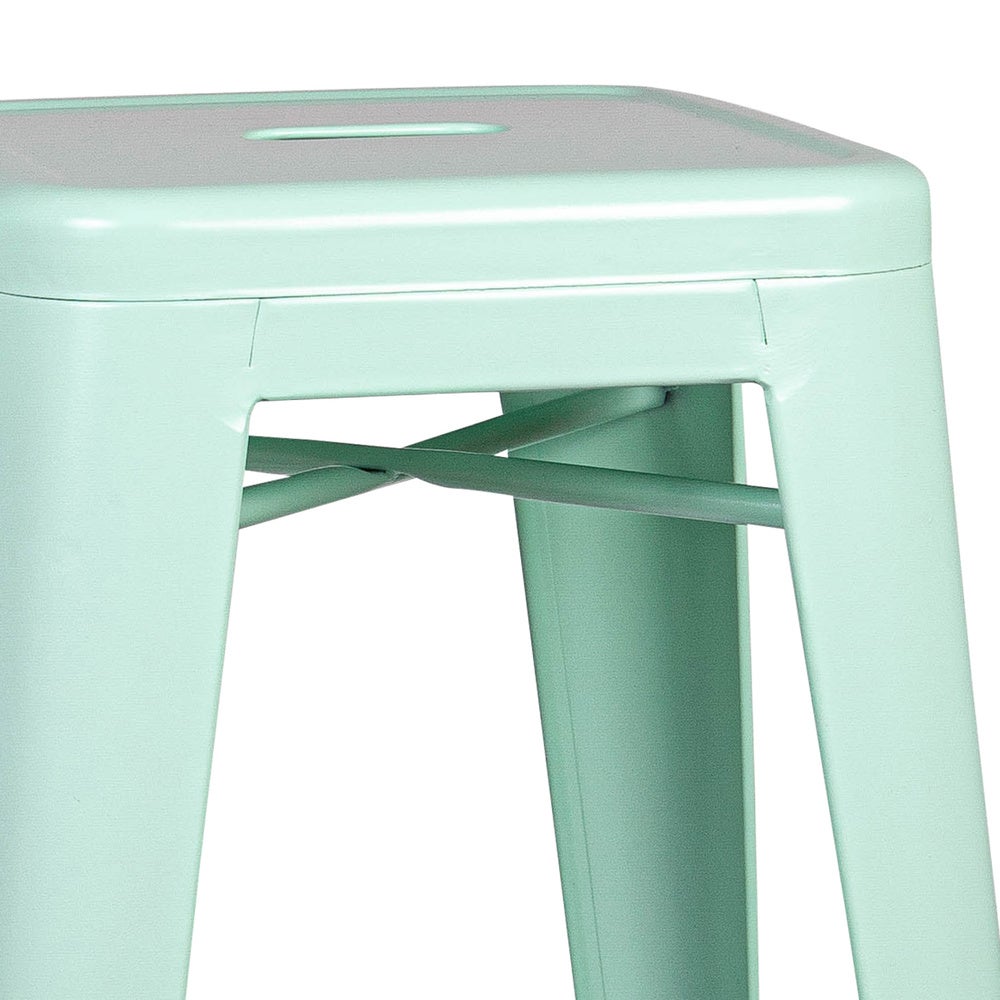 Furniture Limited - Sgabello da Bar Verde Scuro in Velluto