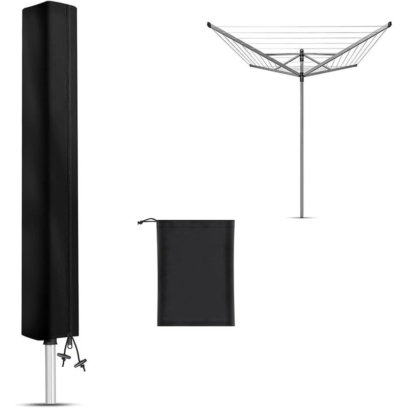 Wodoodporny Pokrowiec na Parasol – Ochrona 210D Oxford, Zamek Błyskawiczny, Sznurek Ściągający, Wiatroodporny i Odporny na Promieniowanie UV