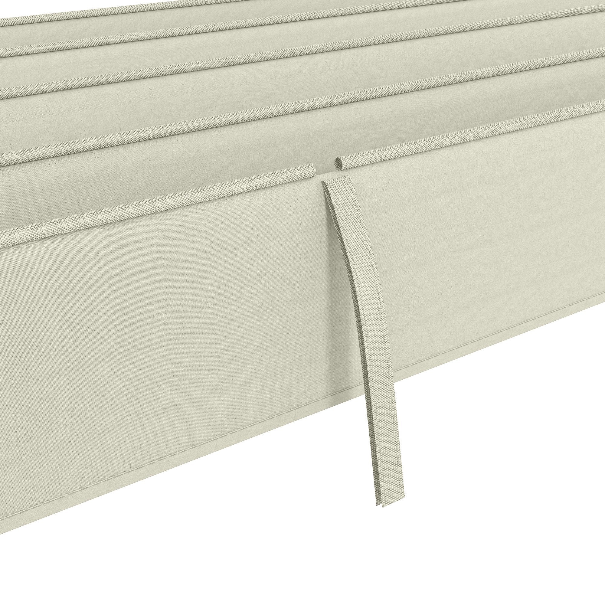 Toiture de remplacement pour pavillon de jardin de 2,85 x 2 m, extensible, montage facile, polyester, blanc crème - 9