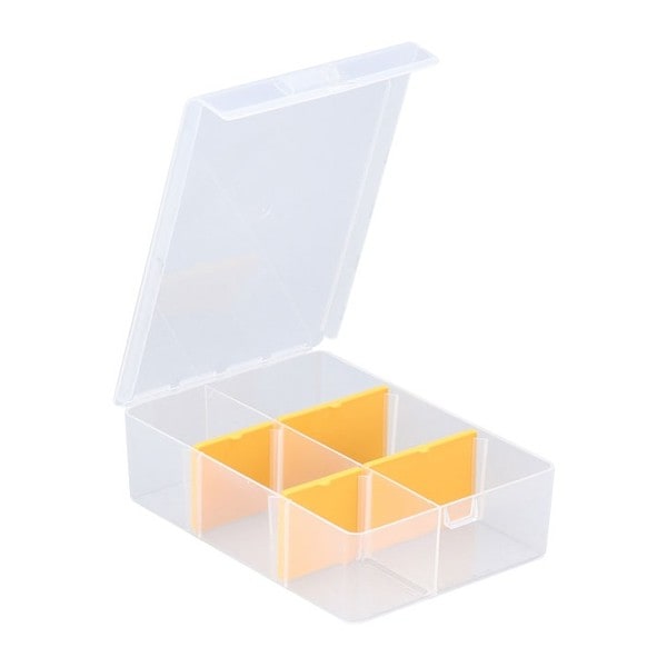 Bac à Condiments Glacé 4 Compartiments Amovibles Avec Couvercles - Plateau Service Réfrigéré Pour Fruits, Sauces, Bar à Salade