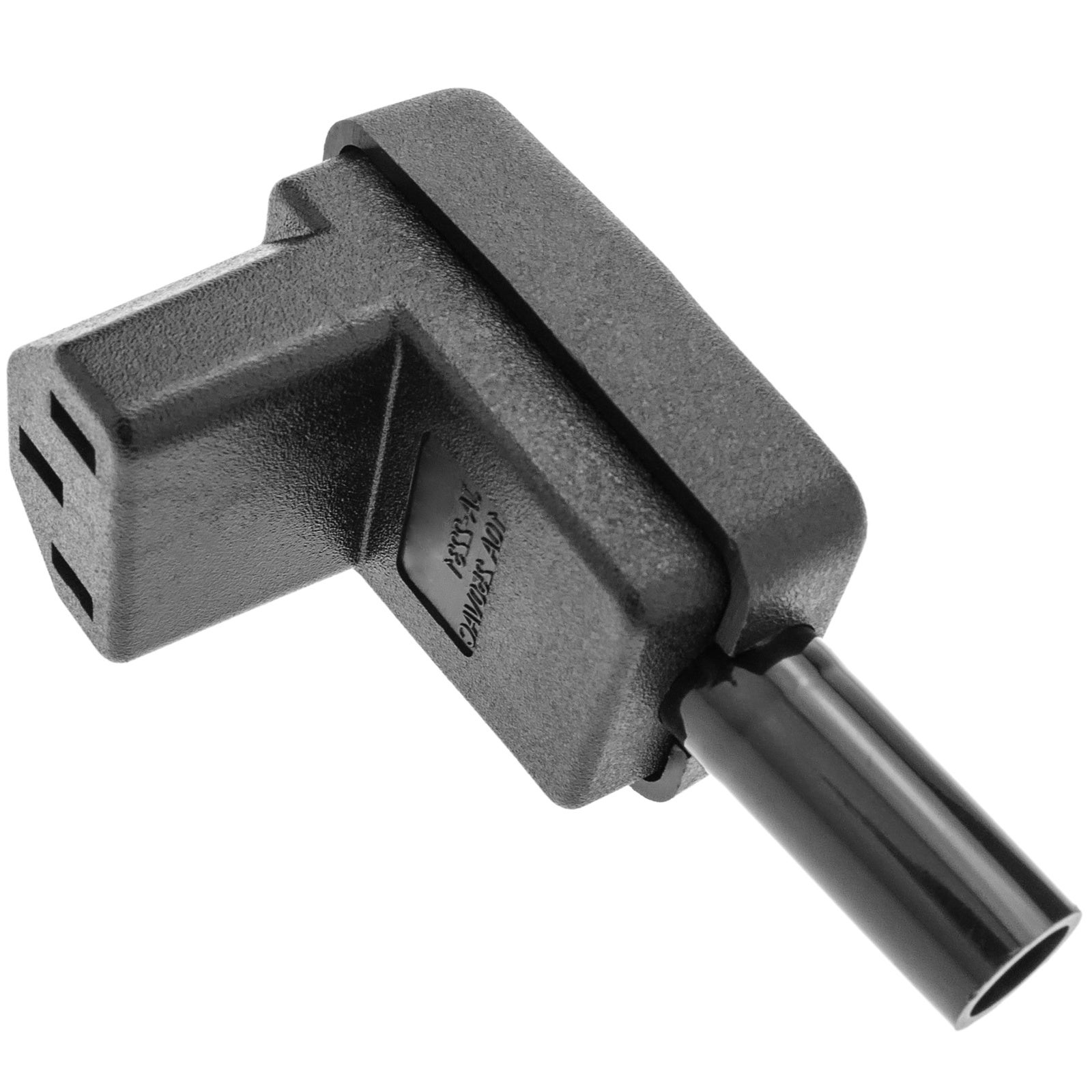 Adattatore Angolato 90° C14 A C13 - Spina A Freddo, 10A 250V, Per PC, Monitor, PDU