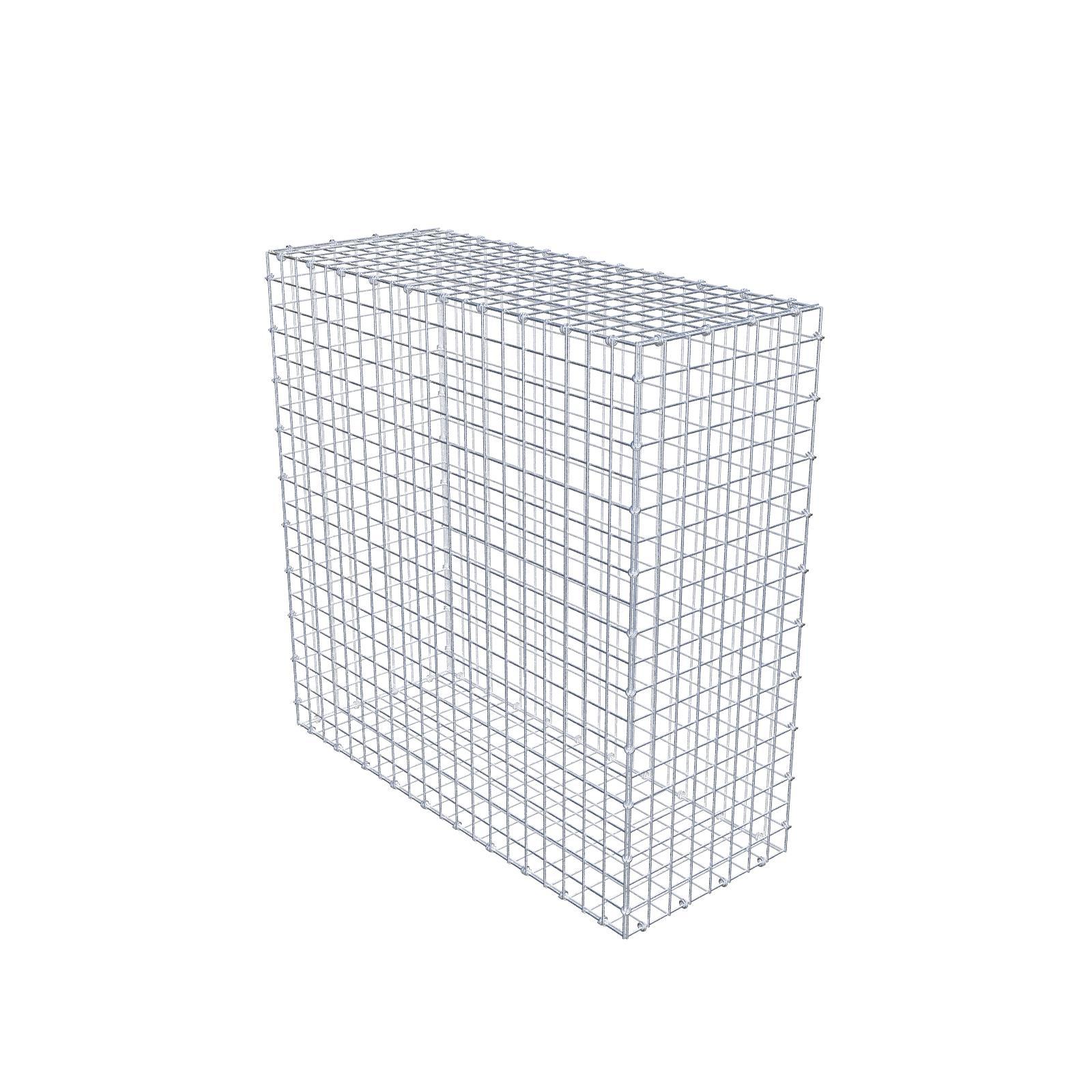 Gabion 100 cm x 100 cm x 40 cm (dł. x wys. x gł.), rozmiar oczek 5 x 5 cm, pierścień spiralny