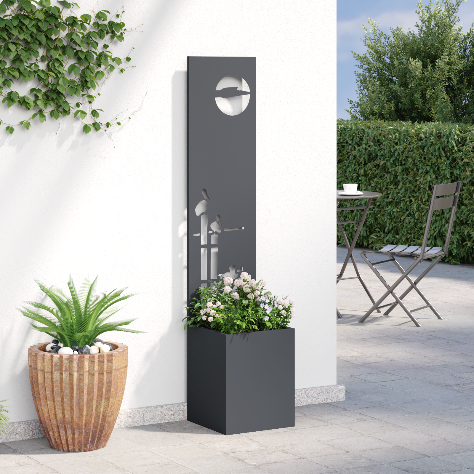 Écran de confidentialité de jardin Anthracite 32 x 150 cm vidaXL - 4