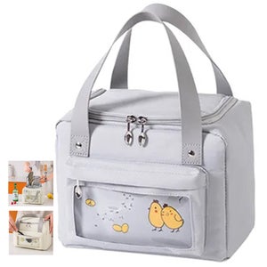 Bolsa Térmica Pequeña De Tela Oxford - 2 Piezas Plegables Para Comida, Lunch, Picnic O Viajes