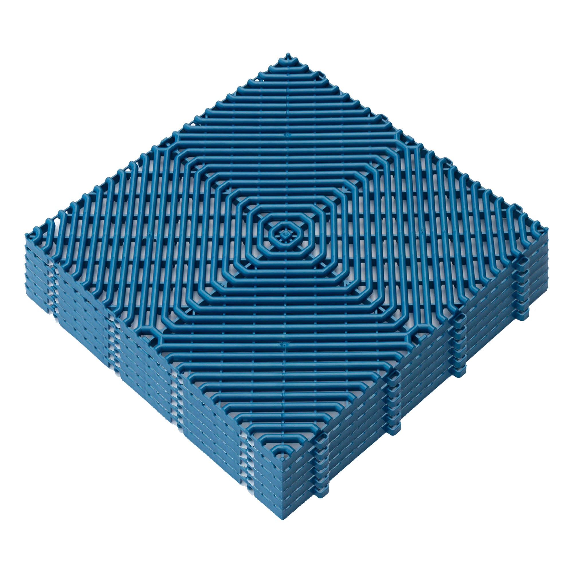 Artplast pack de 6uds. de pavimento para suelo exterior colección rombo, color azul