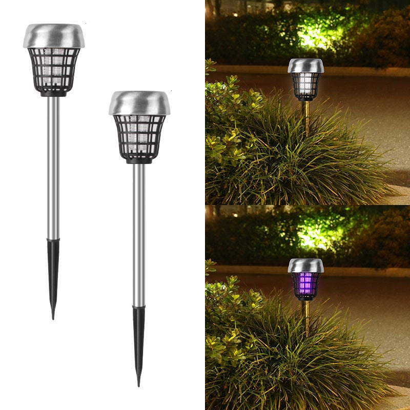 Zestaw Lamp Solarnych Antykomarowych Pułapka na Owady Zewnętrzna do Ogrodu Wodoodporny Odstraszacz LED Oświetlenie Solarne do Campingu i Ogrodnictwa