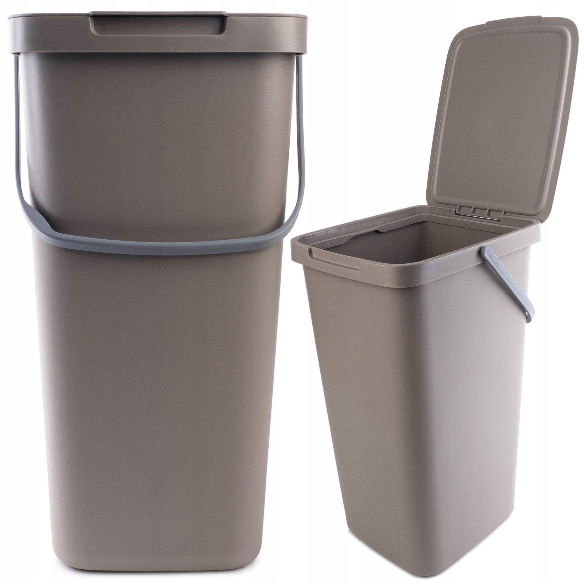 KOSZ NA ŚMIECI POJEMNIK NA ODPADY Z POKRYWĄ 25L KUBEŁ DO SEGREGACJI