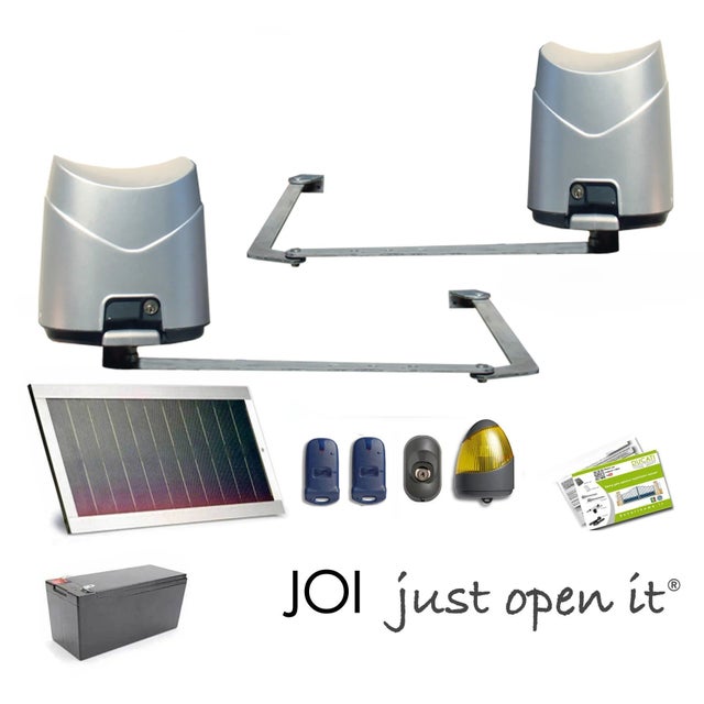 Kit Motorisation Portail Solaire Ducati Home Automation ARTIKO 544 SOLAR - Pour portail à 2 vantaux battants maxi 3,2m 360kg total