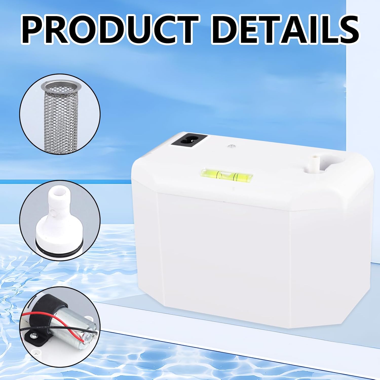 Pompe à condensat 24 l/h 8 kW, tuyau 5 m - Climatisation - Réservoir 200 ml, levage condensation, alarme débordement - 6