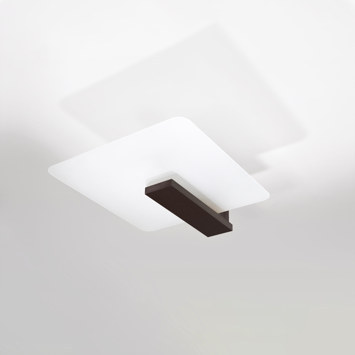 Plafon NAPPO wenge LED 4000K - 40x14x47.5cm Sollux