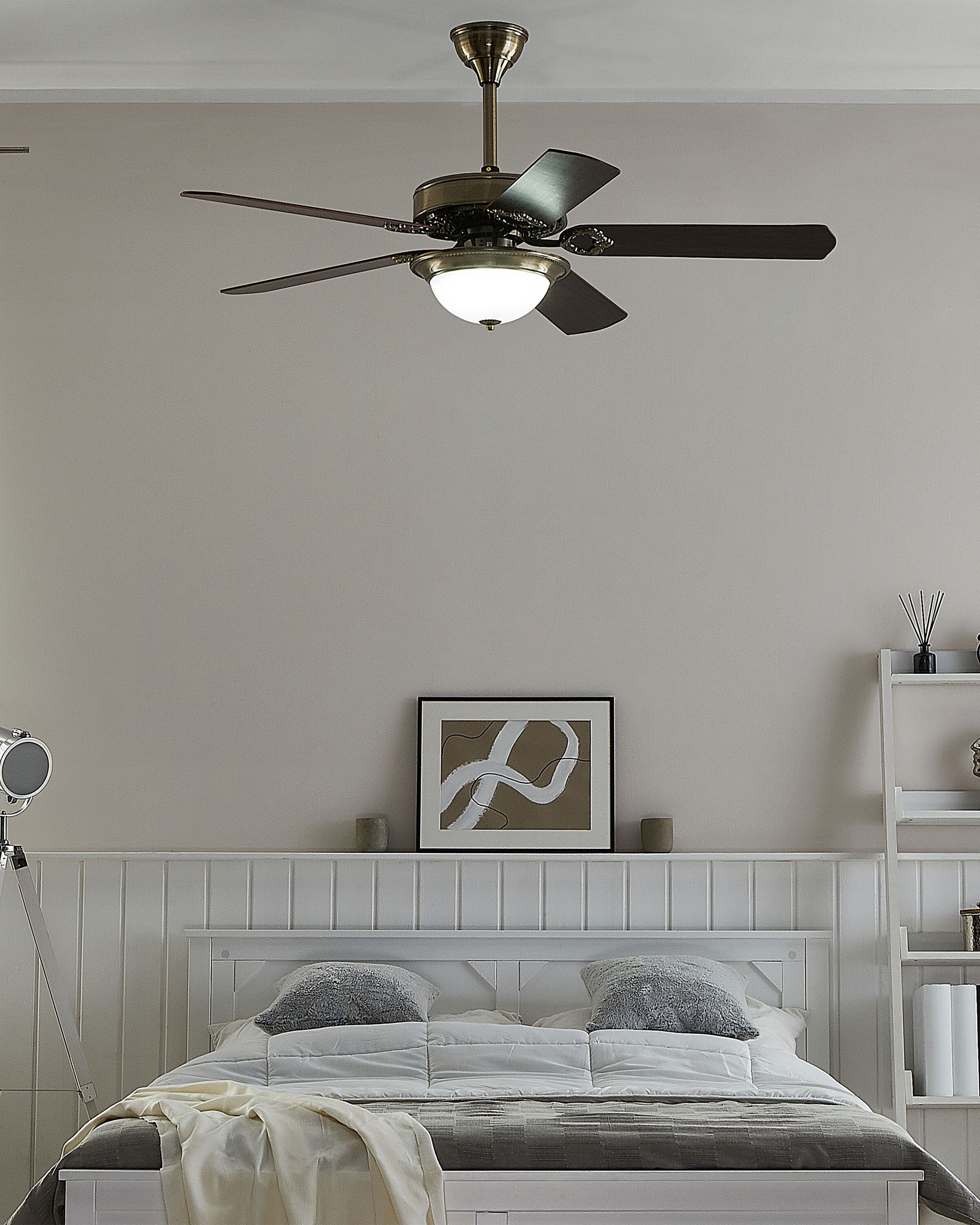 Ventilateur De Plafond 20" Avec Lumière LED Réglable Et Télécommande - Confort Silencieux Pour Chambre, Salon Et Enfant