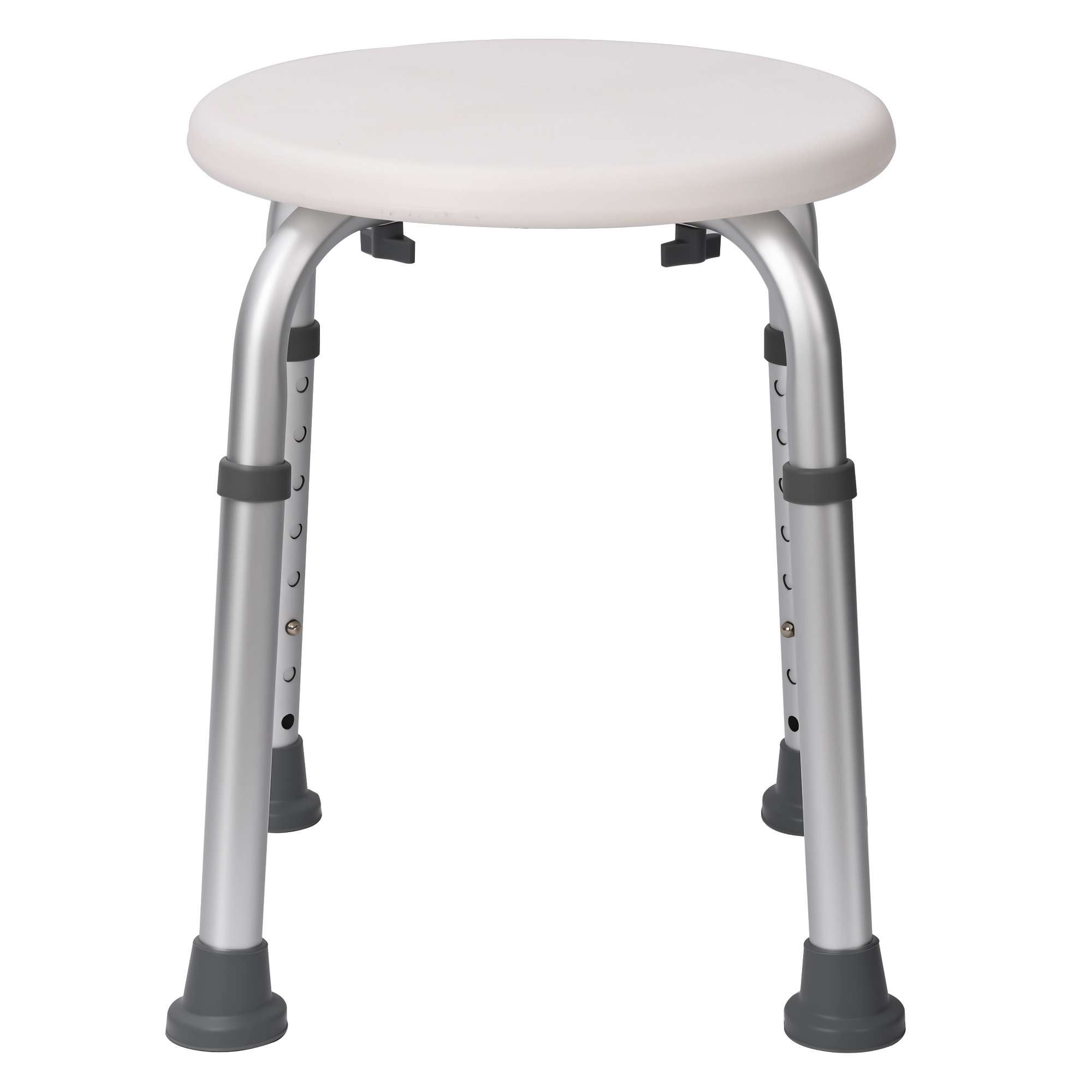 Regulowany taboret prysznicowy, 8 pozycji, antypoślizgowy, aluminiowy, udźwig 136 kg, komfort i bezpieczeństwo