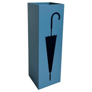 Portaombrelli Metallico Compatto 42x16x16cm - Salvaspazio Per Interni Ed Esterni