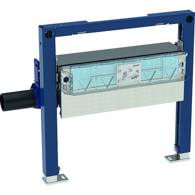 Bâti-support Geberit Duofix pour douche, 50 cm, avec évacuation murale, pour hauteur de chape au niveau de l'arrivée d'eau 65–90 mm