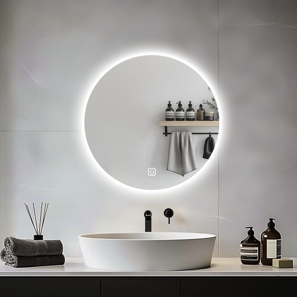 Miroir De Douche Antibuée TAILI Avec Support Rasoir - Fixation Ventouse Sans Perçage