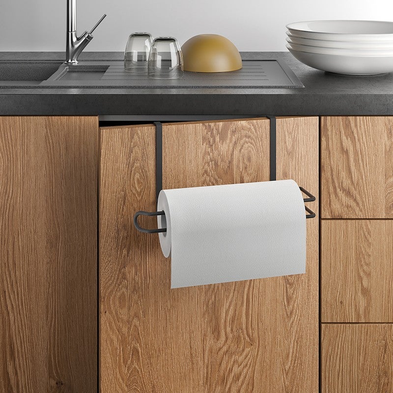Metaltex EASY ROLL LAVA - Soporte Rollo Cocina. Acabado TouchTherm. Color Negro - 5