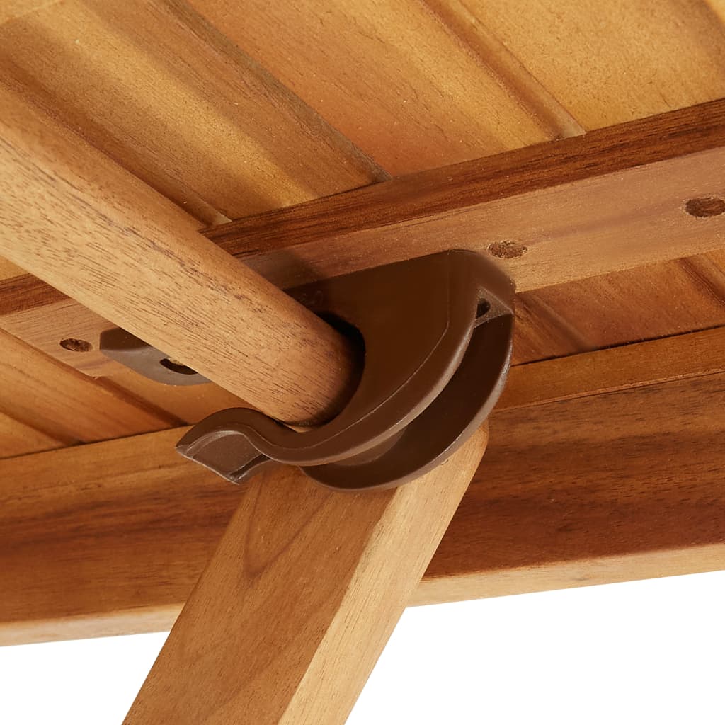 Table pliable de jardin 60x60x75 cm Bois d acacia solide - 8