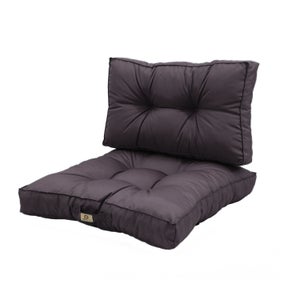 HOCK Tabacco Coussin D'assise Uni Pour Extérieur - 50x50x10 Cm - Housse Amovible Et Lavable - Fabriqué En Allemagne