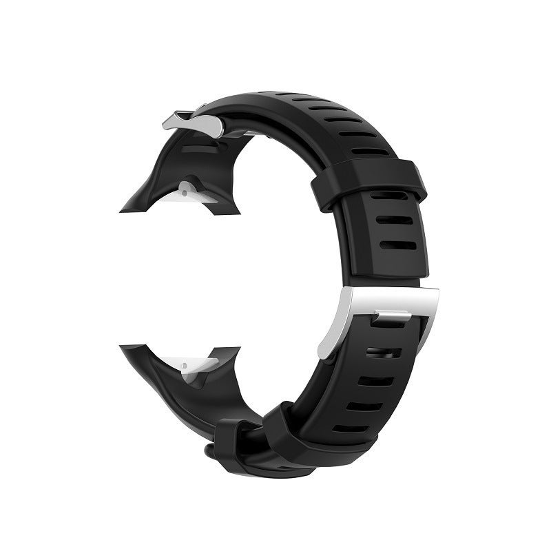 Cinturino In Silicone Per Suunto D6 Dive, D6i Novo, D6i ZULU - Ricambio Morbido, Regolabile, Comodo, Colore Nero