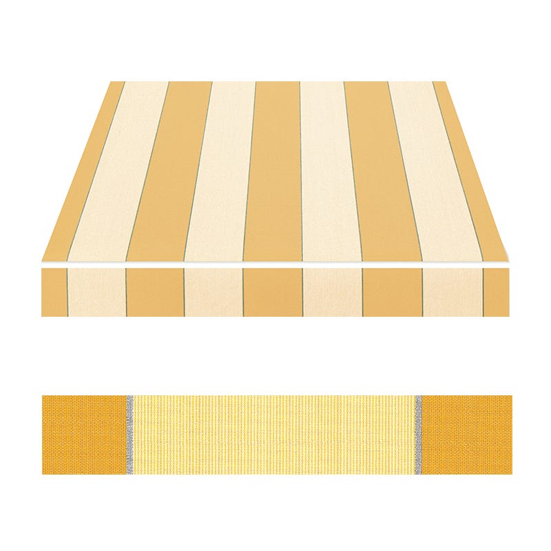 Toile De Remplacement Pour Store Banne Tomostar - Tissu Crème 5 X 3,5 M (480 X 345 Cm) - Polyester Imperméable UV - Pour Auvent De Jardin, Terrasse