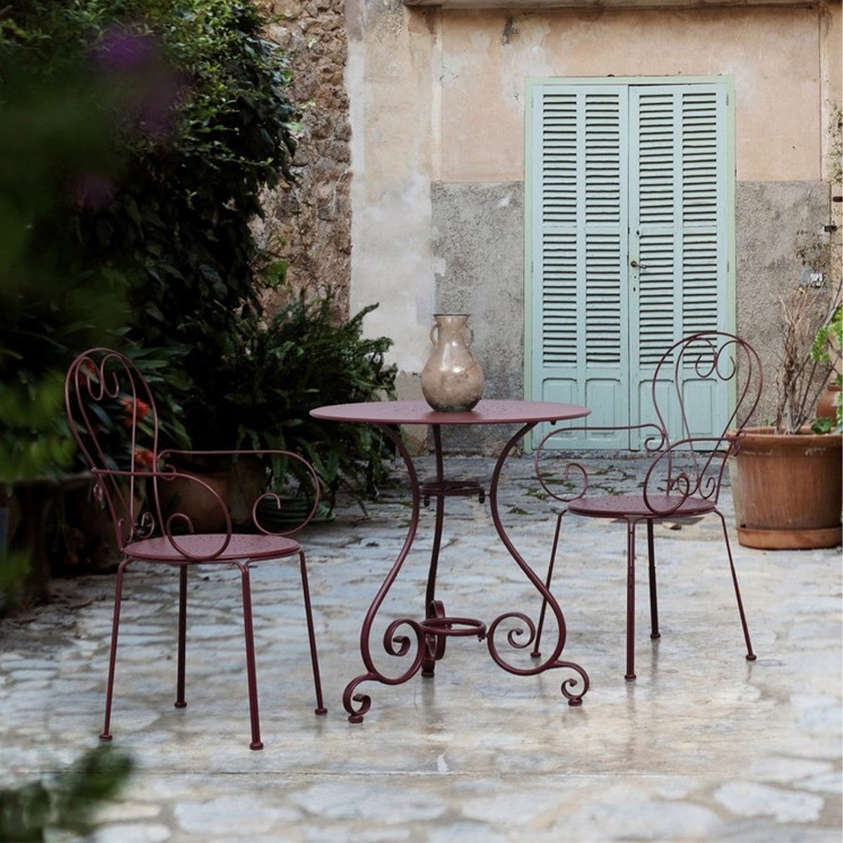 Chaise de jardin empilable style shabby chic Bizzotto Etienne - 3