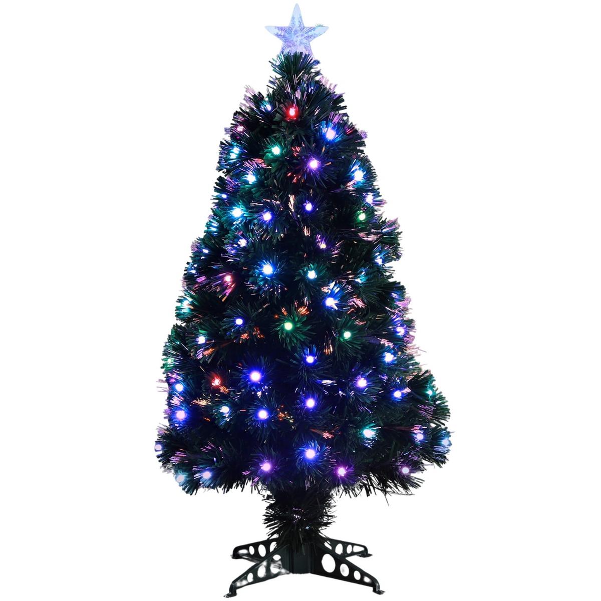 Choinka sztuczna dekoracyjna światłowodowa multicolor 90 cm Luca