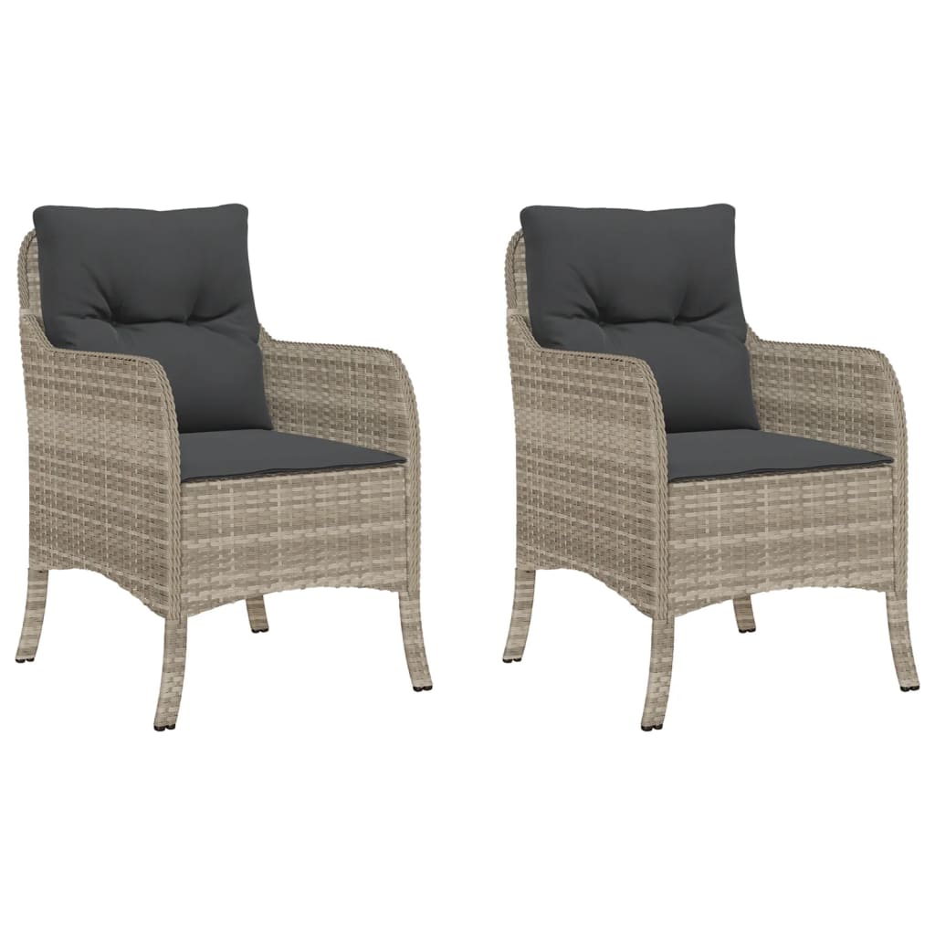 Lot De 2 Fauteuils Jardin En Résine Tressée Noire Gecko – Avec Coussins, Design Lounge, Matériaux Haute Qualité - 2