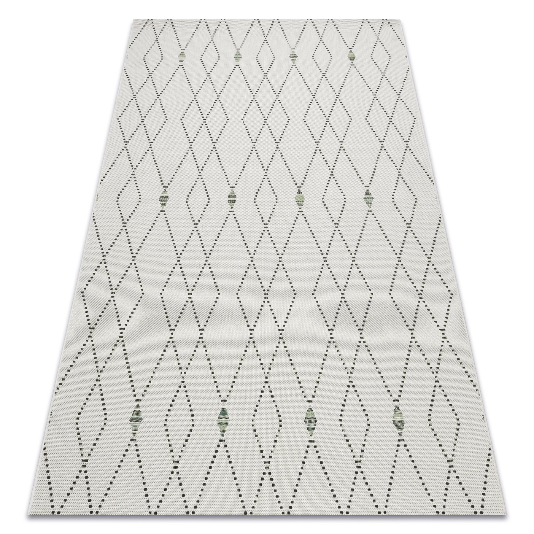 Dywan SZNURKOWY SIZAL COLOR 19443/062 Romby Krem 160x230 cm