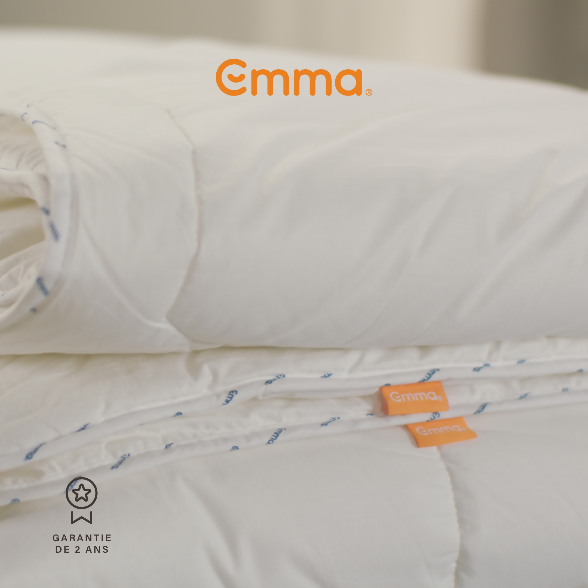 EMMA | Couette 4 Saisons 200x200 cm | Douce - Respirante | 2 Couettes Amovibles | Adaptable Toutes Saisons 3en1 | Lavable en Machine - 6