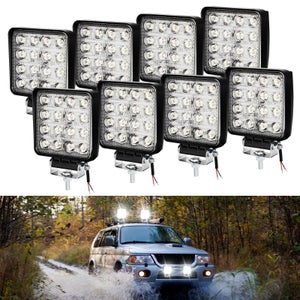Phare Antibrouillard LED Chrome Spot – 100mm, 9W, 12V – Pour Voiture, SUV, Camion – Neuf