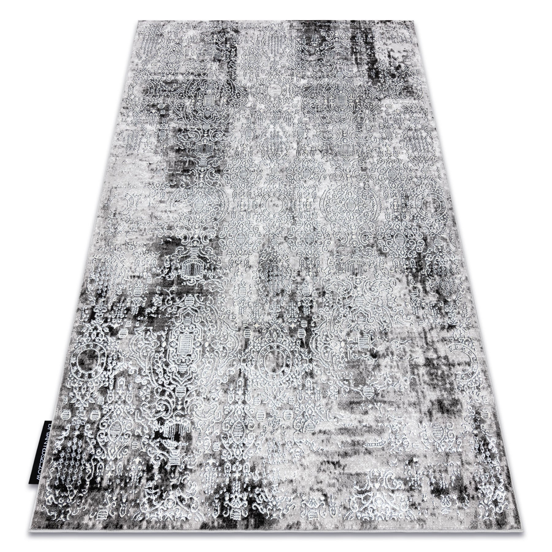 Alfombra de luxe moderna 2081 ornamento vintage - structural crema / gris 240x340 cm