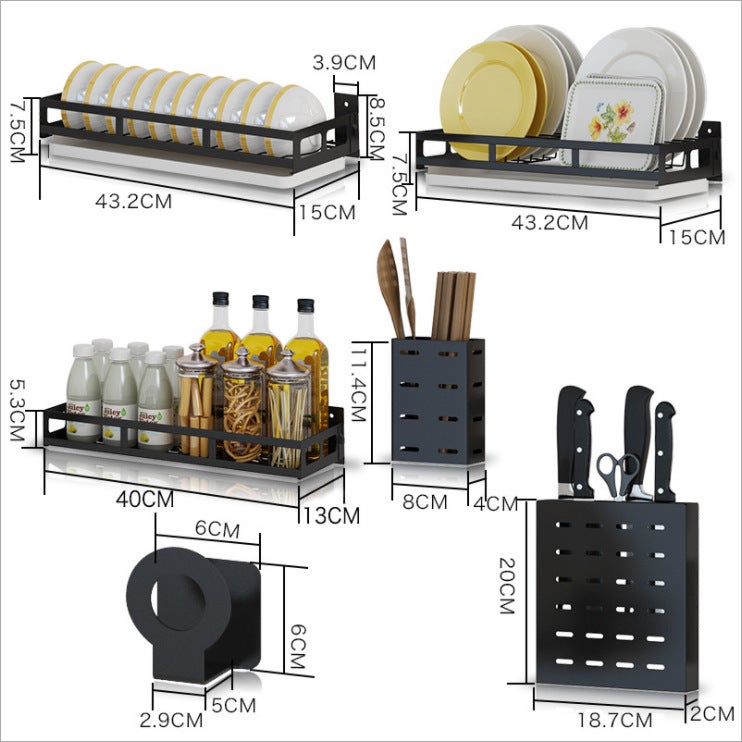 Étagère à Épices Cuisine, 2 pièces Etagere a Epices Murale, Etagere Rangement Epices Gain de Place - 8