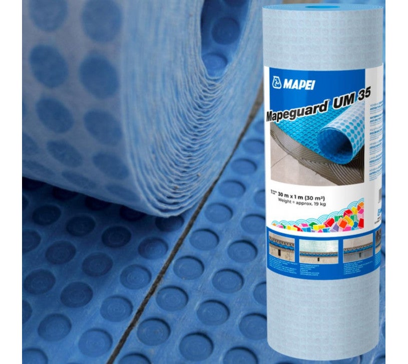 Natte de désolidarisation et d'étancheité MAPEGUARD UM35 vendue au m² MAPEI - 3