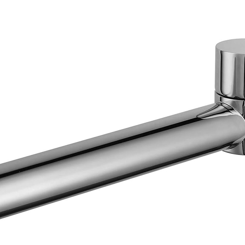 Kran ścienny mosiężny z obrotową wylewką, do łazienek i wanien (chrom)