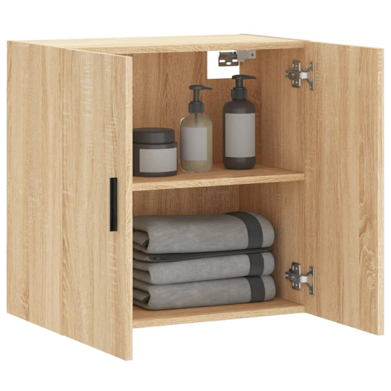 Armoire murale chêne sonoma 60x31x60 cm bois d ingénierie - 4