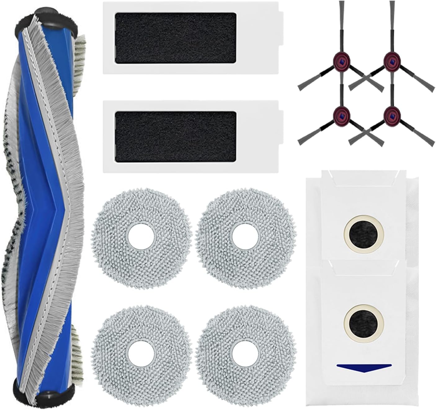Kit Accessoires Complet Pour Yeedi K650 - Vadrouille Lavable, Jetable, Brosse Roulante Et Latérales