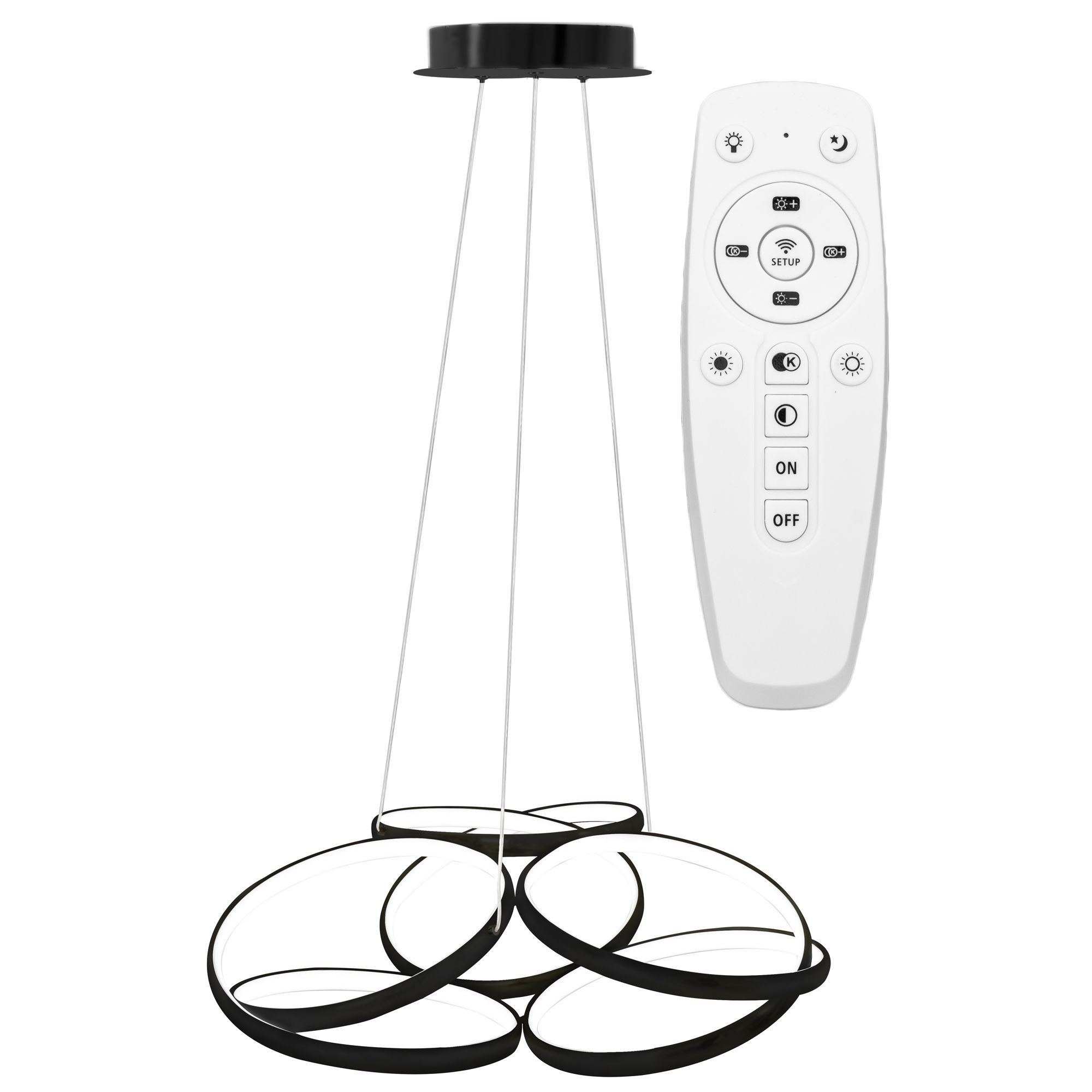 Lampa Sufitowa Led Toolight Led App793-Cp Flat Czarny