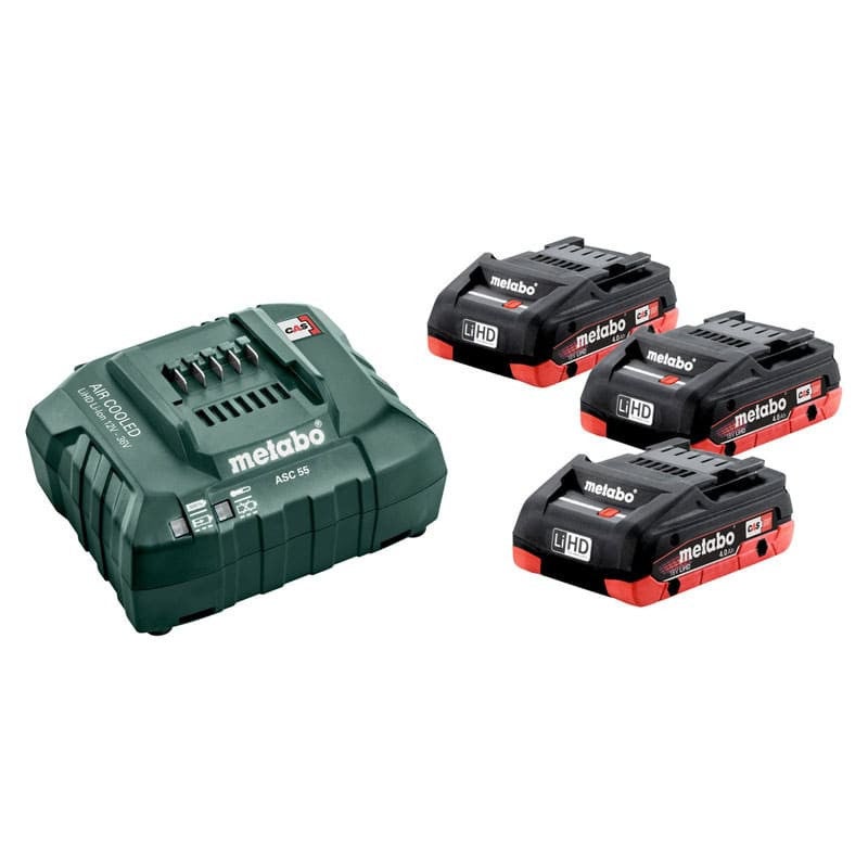Set básico 3 x LiHD 4.0 Ah (685132000) METABO