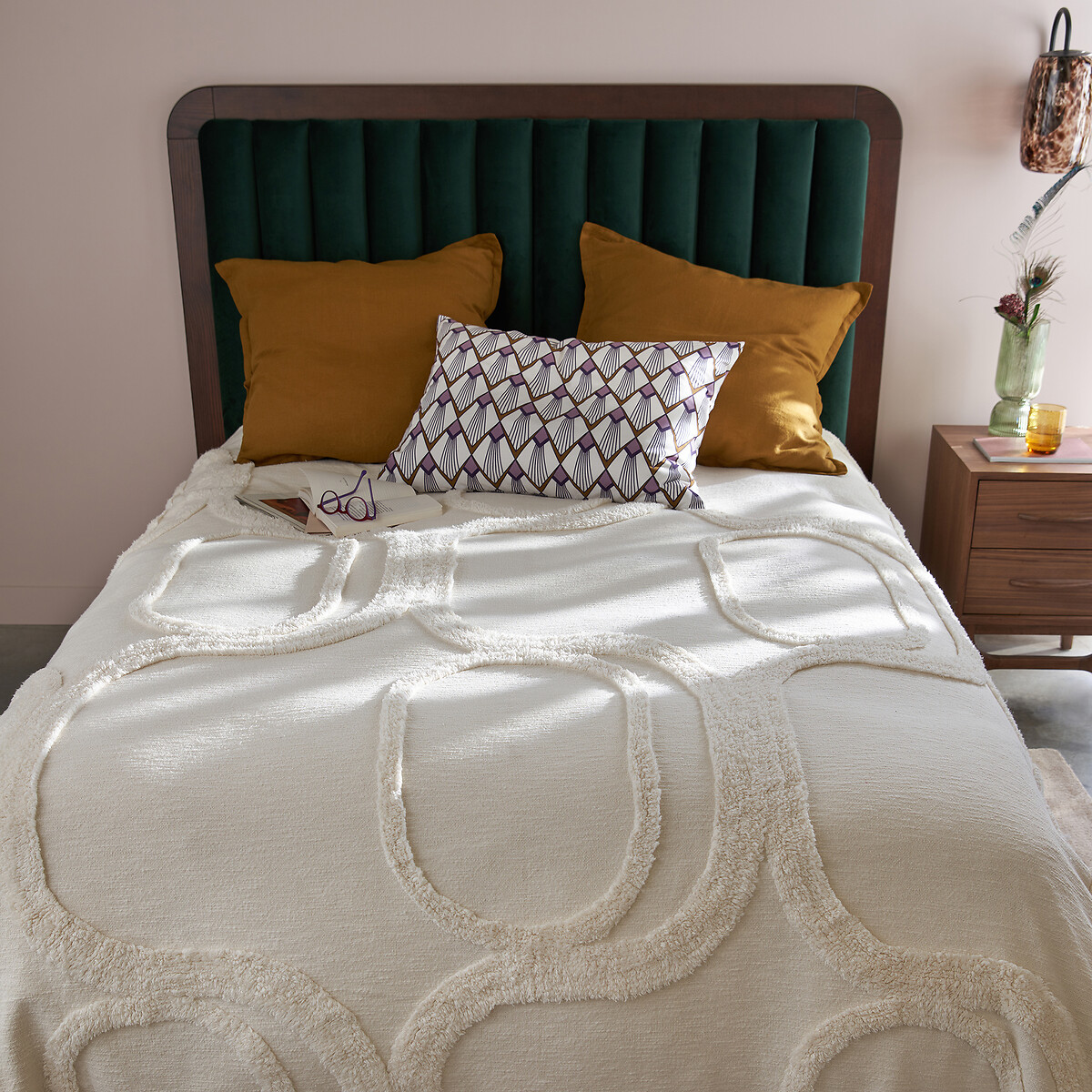 Dessus-de-lit coton tufté, Massimo - Ecru - 230 x 250 cm - 6