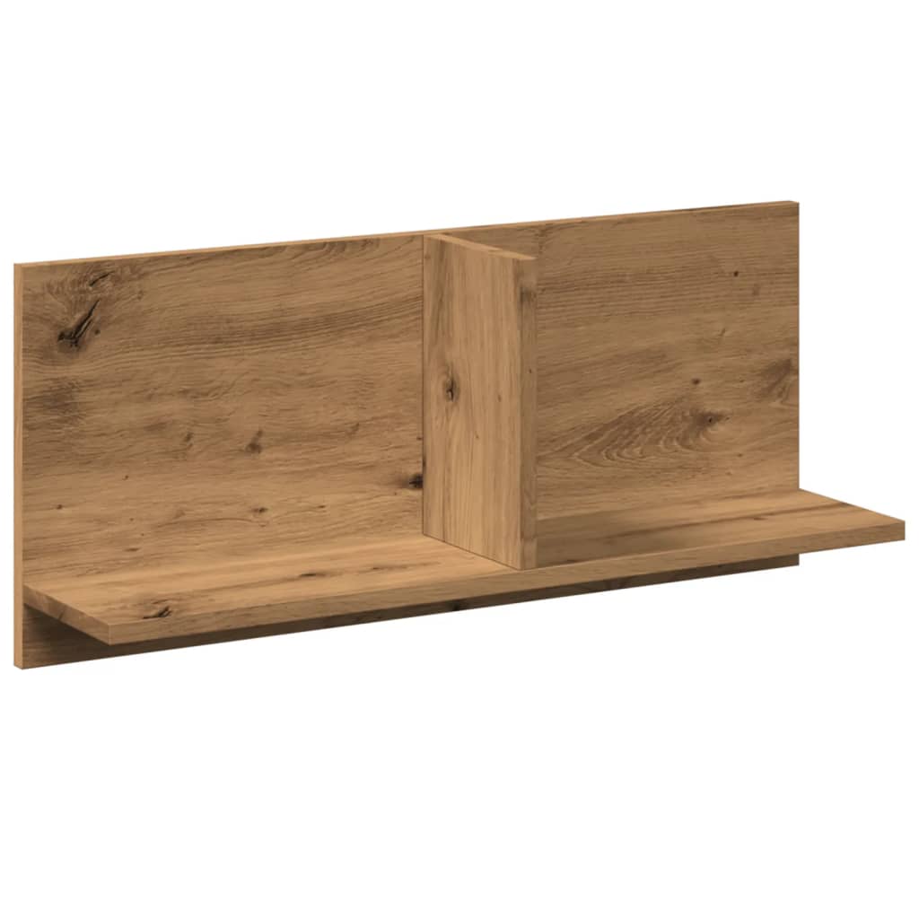 Armoire Murale Salle De Bain 100x25x40 Cm – Bois D'Ingénierie Chêne Artisanal, Portes à Vérin Gaz, Capacité 60 Kg - 12