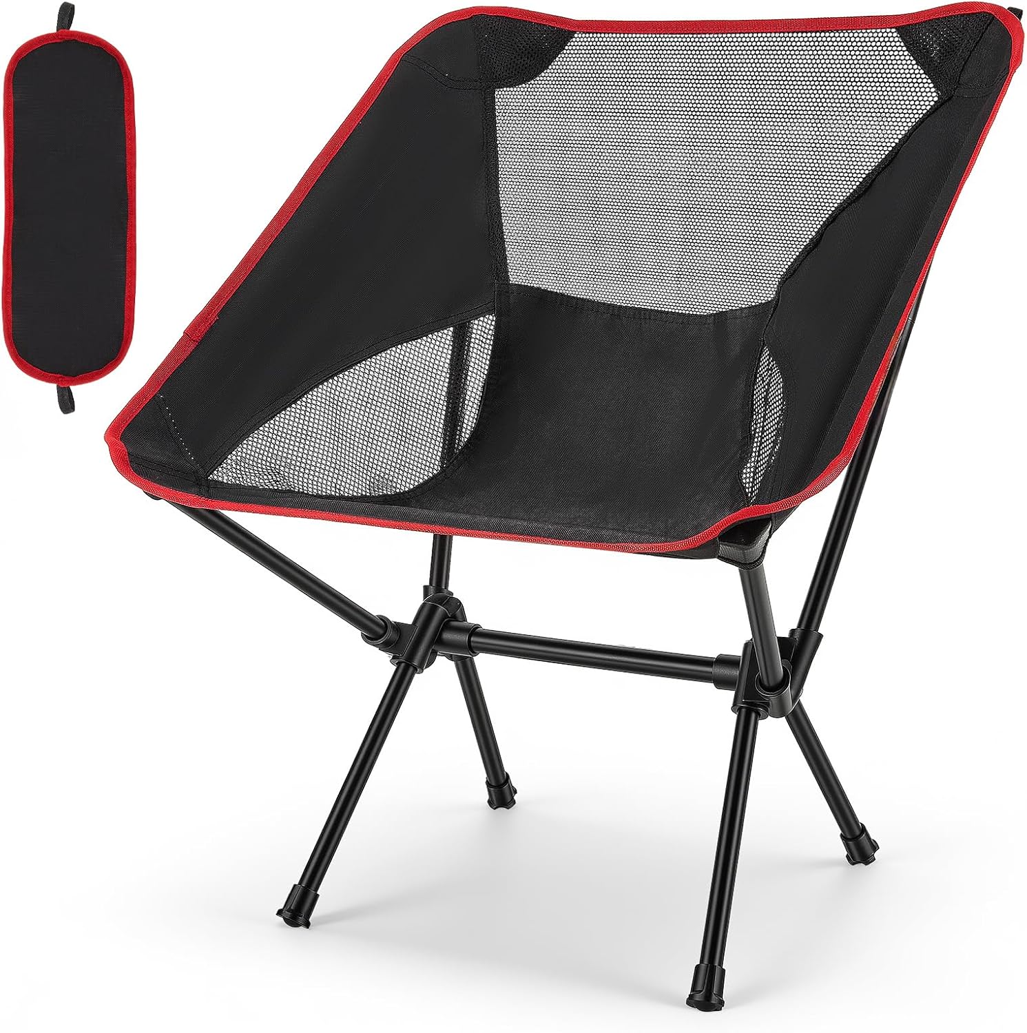 Chaise de camping pliable légère, petite chaise de pêche, chaise de ...
