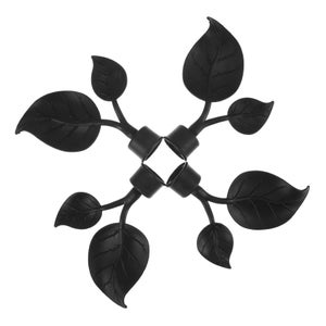 2X 2pcs Tringle à Rideau Se Termine La Tête De Poteau De Drapé Pour Dia