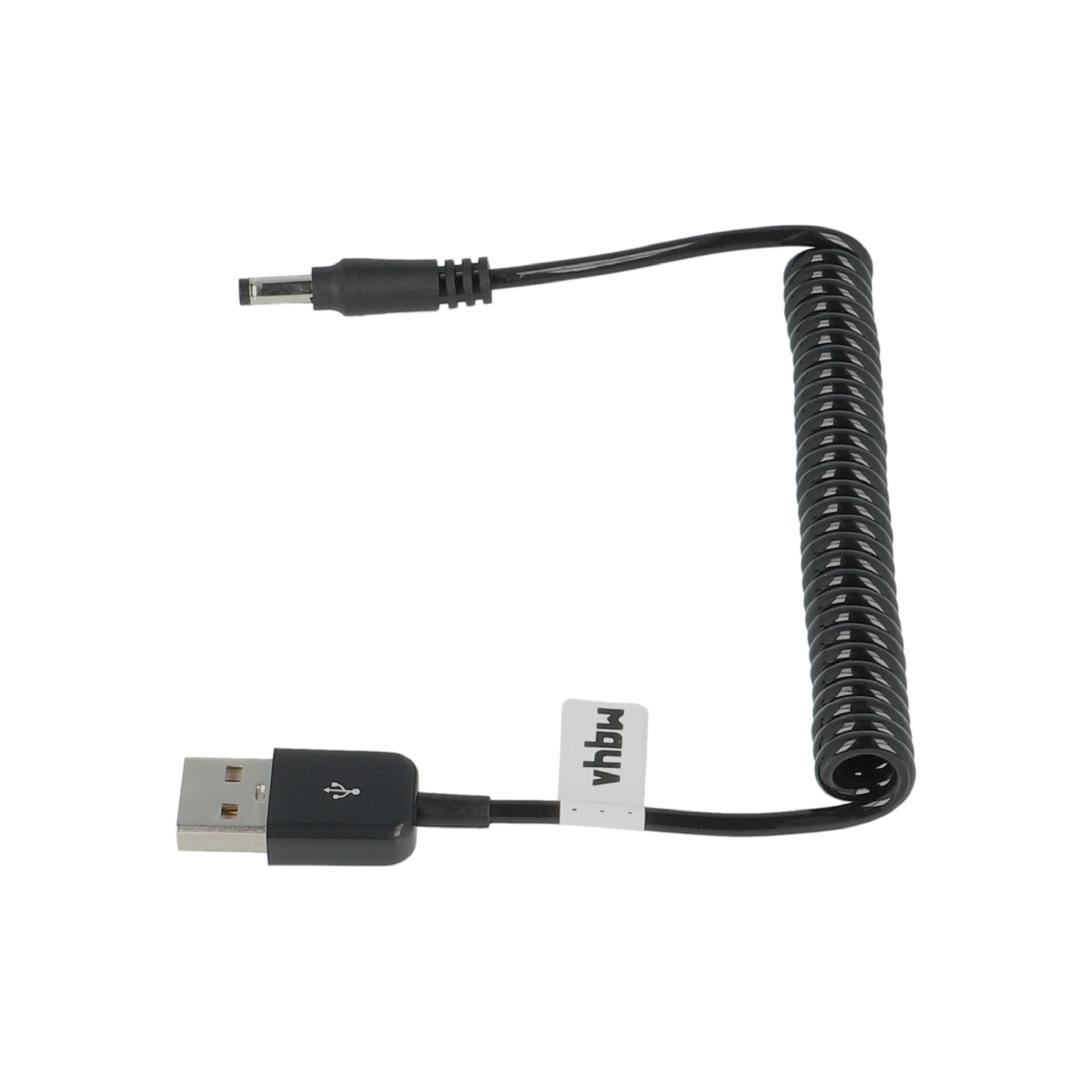 vhbw Câble USB de chargement compatible avec Panasonic HC-V230, HC-V250, HC-V260, HC-V270, HC-V380, HC-V385GK caméra, camcorder, noir - 4