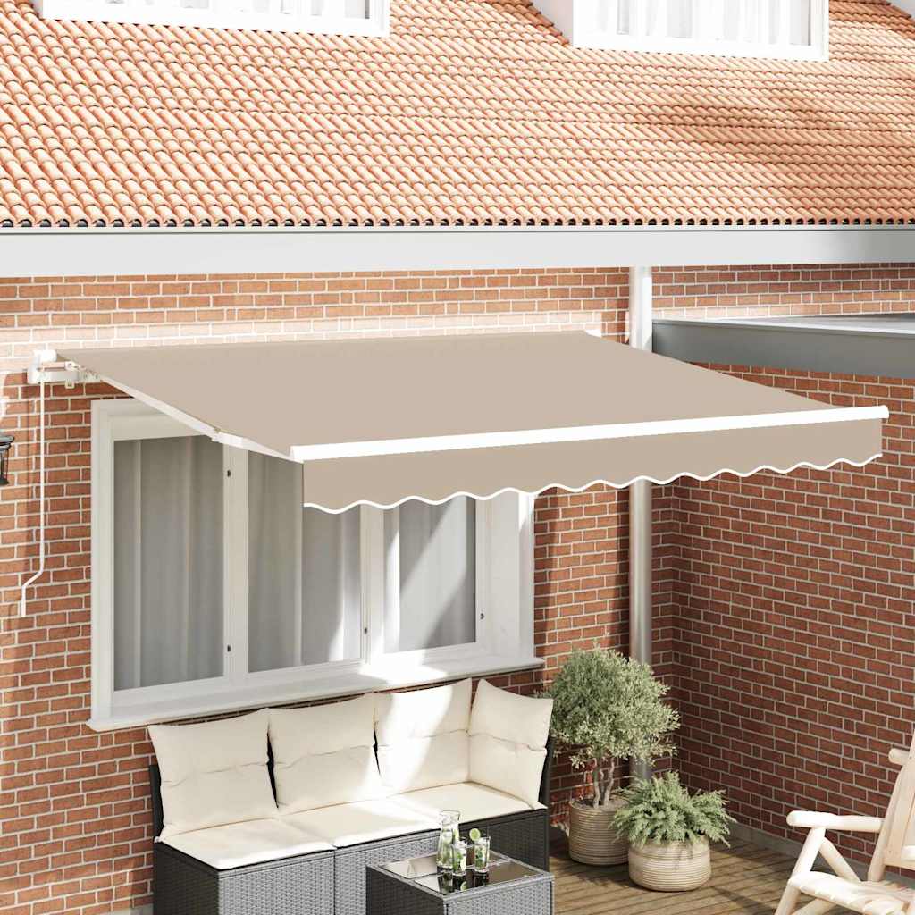 vidaXL Toile de rechange pour auvent Beige 280 x 245 cm Polyester