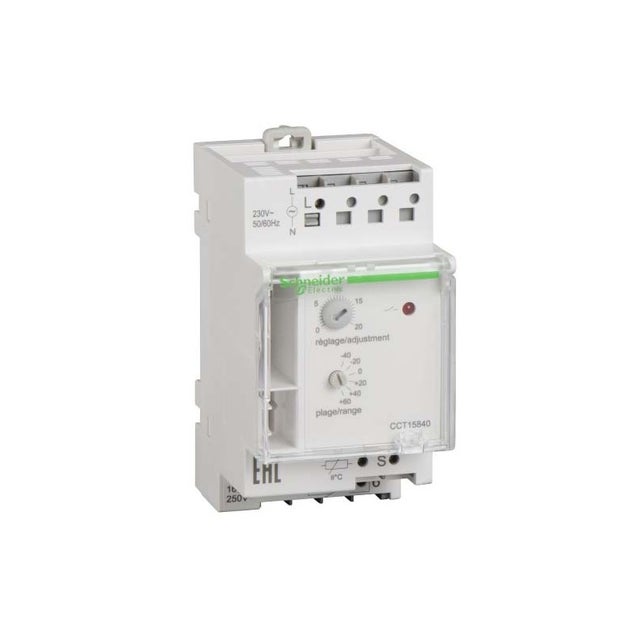 Thermostat modulaire pour chauffage direct TH7 - 1 zone - Plage de réglage : -40... +80°C